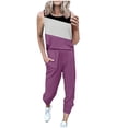 thumbnail image 1 of ZyeKqe Womens 2 Piece Outfits Short Sleeve Tops Long Pants Jogger 2024 Summer Tracksuit Sets Lounge Set, 1 of 4