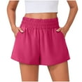 thumbnail image 1 of ZyeKqe Womens Athletic Shorts High Waisted Active Short Light Weight Quick Dry Lounge Shorts with Pockets, 1 of 7