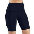 thumbnail image 1 of ZyeKqe Womens Biker Shorts High Waists Butt Lifting Yoga Shorts Running Short Leggings with Pockets, 1 of 8