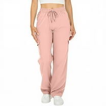 ZyeKqe Womens Cargo Pants Casual Quick Dry Straight Leg Camping Travel Golf Work Trousers with Multi-pocket