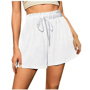 ZyeKqe Womens Casual Shorts High Waisted Drawstring Beach Shorts Cute Loose Comfy Summer Shorts