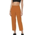 thumbnail image 1 of ZyeKqe Womens Dress Pants Yoga Stretch Business Work Casual Ankle Length Straight Leg Office 7/8 Trousers, 1 of 9