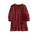 thumbnail image 1 of ZyeKqe Womens Flannel Sweatshirts Sherpa Fuzzy Fleece Comfy Pullover Long Sleeve Soft Fall Winter Sweaters with Pockets, 1 of 7