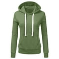 thumbnail image 1 of ZyeKqe Womens Fleece Hoodies Long Sleeve Drawstring Sweatshirts Full Zip up Hooded Jackets Coat with Pocket, 1 of 3