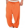 thumbnail image 1 of ZyeKqe Womens Joggers Drawstring Fleece Lined Sweatpants Unisex Elastic Waist Solid Color Baggy Lounge Trousers, 1 of 6