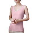 thumbnail image 1 of ZyeKqe Womens Lace Lightfleece Line Tops Casual V Neck Pajamas Vest Soft Comfy Sleepwear Loungewear, 1 of 6