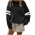 thumbnail image 1 of ZyeKqe Womens Oversized Hoodies Color Block Long Sleeve Pullover Tops Fall Fashion Hooded Sweatshirts with Pockets, 1 of 3