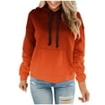 thumbnail image 1 of ZyeKqe Womens Oversized Hoodies Fleece Lined Sweatshirts Long Sleeve Pullover Gradient Color Drawstring Hooded Top Size S-5XL, 1 of 6