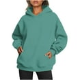 thumbnail image 1 of ZyeKqe Womens Oversized Hoodies Lightfleece Lined Sweatshirts Long Sleeve Pullover TopFall Outfits with Pocket, 1 of 5