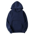 thumbnail image 1 of ZyeKqe Womens Hoodies Fleece Oversized Sweatshirts Long Sleeve Shirts Solid Color Spring Fall Clothes with Pocket, 1 of 8
