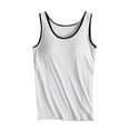 thumbnail image 1 of ZyeKqe Womens Pajama Tank Tops with Built in Bra Workout Yoga Athletic Sleeveless Undershirts Longewear, 1 of 6