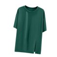 thumbnail image 1 of ZyeKqe Womens Pajama Top Crew Neck Sleep T-Shirt Short Sleeve Lounge Top Soft Summer Tee, 1 of 6