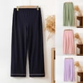 thumbnail image 1 of ZyeKqe Womens Pajamas Pants High Waisted Soft Pants Casual Comfy Sleep Pjs Bottoms Loungewear, 1 of 8