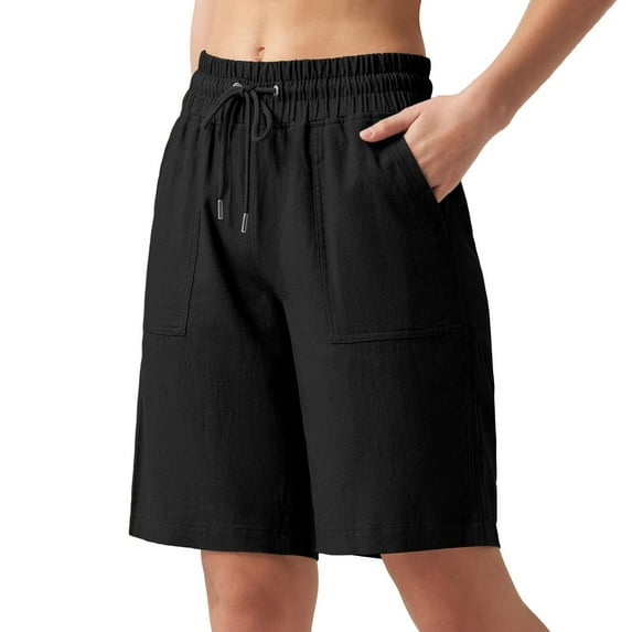 ZyeKqe Womens Shorts Wide Leg Casual Shorts High Waisted Comfy Summer Shorts with Pockets
