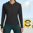thumbnail image 1 of ZyeKqe Womens Sun Protection Long Sleeve Shirts Hooded Full Zip Upf 50+ Quick Drying Hiking Workout Athletic Jackets, 1 of 8