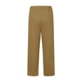 thumbnail image 1 of ZyeKqe Womens Sweatpants Casual Drawstring Solid Color Fleece Lined Fall Spring Elastic Waist Trousers with Pockets, 1 of 4