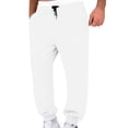 thumbnail image 1 of ZyeKqe Womens Sweatpants Drawstring Fleece Lined Elastic Waist Cinch Bottom Joggers Trousers with Pockets, 1 of 6