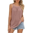 thumbnail image 1 of ZyeKqe Womens Tank Tops Eyelet Crewneck Casual Summer Tops Basic Sleeveless Shirts Loose Fitted, 1 of 6