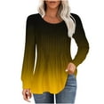 thumbnail image 1 of ZyeKqe Womens Tops Puff Long Sleeve Shirts Crewneck Pleated Dressy Casual Blouses Tunic or Tops to Wear with Leggings, 1 of 4