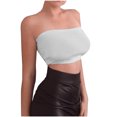thumbnail image 1 of ZyeKqe Womens Tube Tops Strapless Crop Tops Basic Backless Sleeveless Going out Cute Top Summer Outfits, 1 of 3