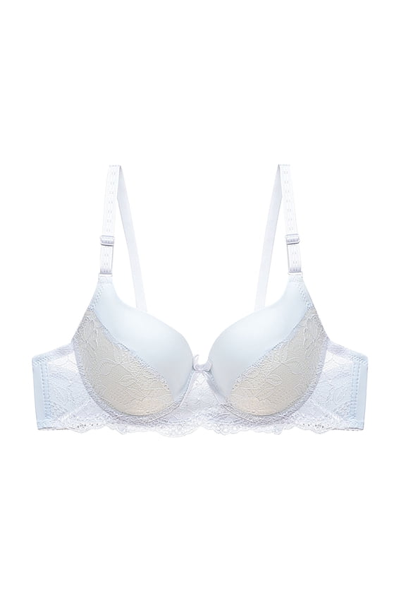 Womens Underwear Lace Underwire Padded Push up Bras Full Coverage Comfortable Everyday Bra