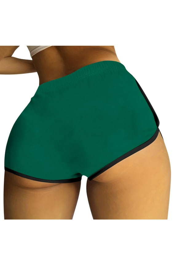 Womens Yoga Shorts Casual Summer High Waisted Tight Shorts Junior Athletic Running Active Shorts