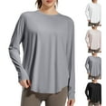 thumbnail image 1 of ZyeKqe Workout Shirts for Women Short Sleeve Yoga T Shirts Breathable Athletic Gym Top, 1 of 7