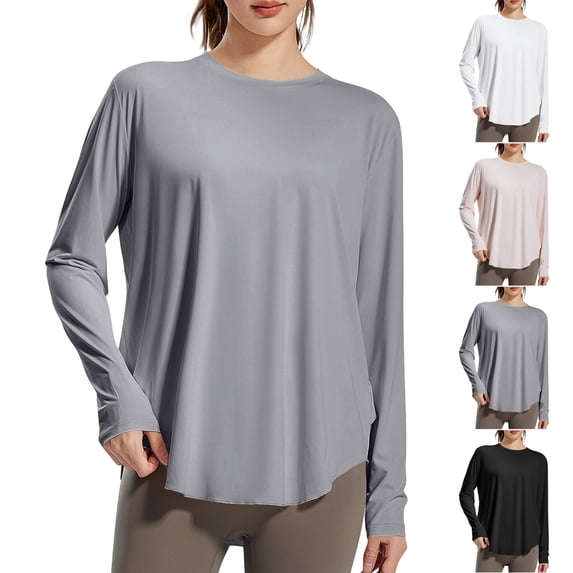 ZyeKqe Workout Shirts for Women Short Sleeve Yoga T Shirts Breathable Athletic Gym Top