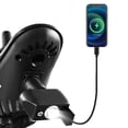 thumbnail image 1 of MediNex Plastic Electric Wheelchair Light with USB Charging Port, ,Adjustable Head, 3-Pin XLR Plug,Black, 1 of 6