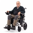 thumbnail image 1 of MediNex Foldable Electric Wheelchair for Adults, 350+ LBS Capacity Lightweight Motorized Wheelchair, 20in Extra Wide Seat, 12Ah Lithium Battery, 20-Mile Range, Silver, 1 of 10