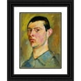 thumbnail image 1 of Zygmunt Waliszewski 19x24 Black Ornate Framed Double Matted Museum Art Print Titled: Self-Portrait (1914-18), 1 of 5