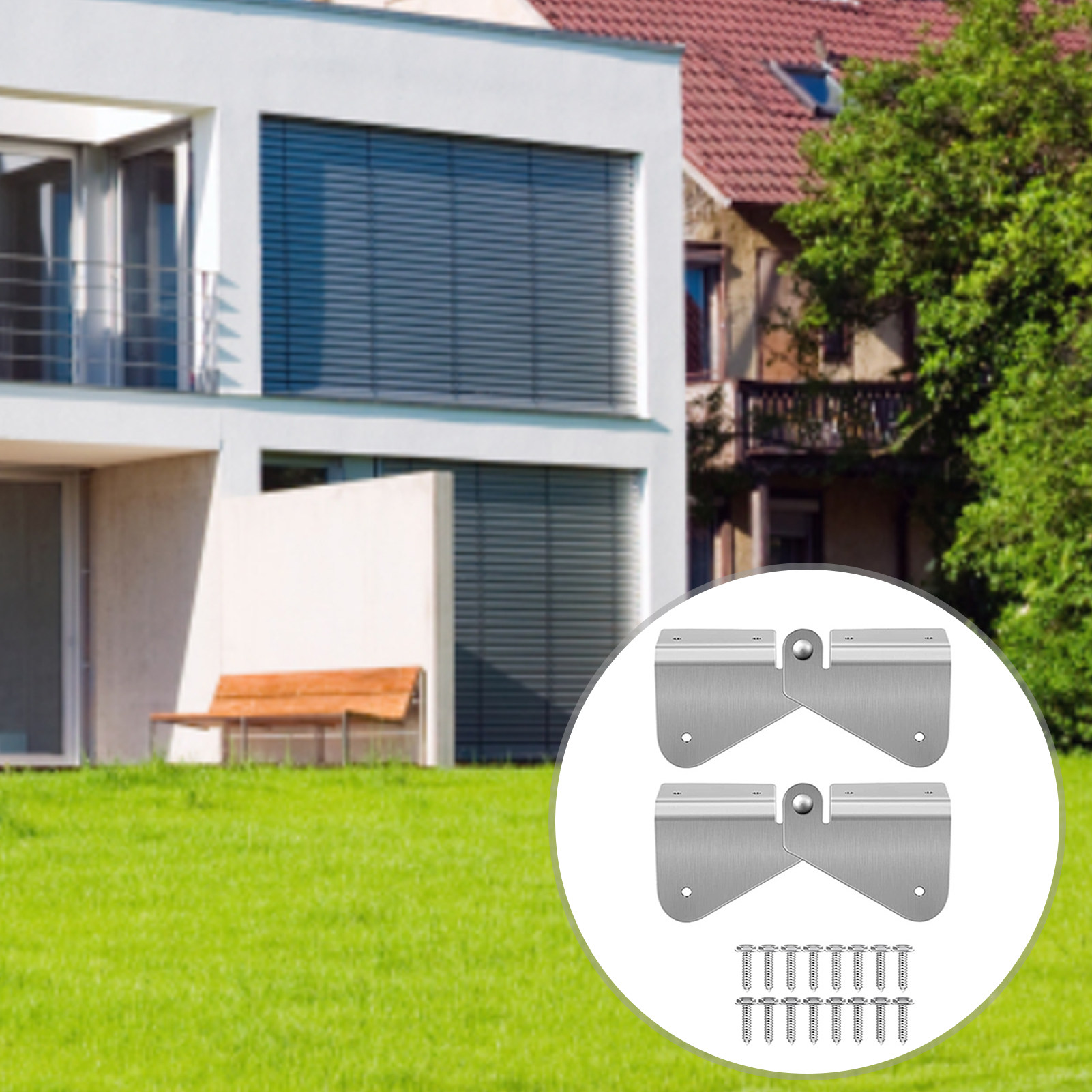 Zyhtgyee Extension Hinge Gutter Extension Hinge Downspout Up Hinge Easy DIY Installation on Any