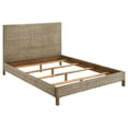 thumbnail image 1 of Zyla Woven Rattan Eastern King Panel Bed Kubu Grey, 1 of 6