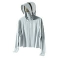 thumbnail image 1 of Zylanna Men's Athletic Jacket, Workout Running Quick Dry Long Sleeve Full Zip Active Shirts with Pockets Silver Size XL, 1 of 8