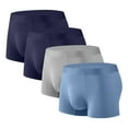 thumbnail image 1 of Zylanna Men's Boxer Briefs, Breathable Ice Silk Stretch 4-Pack Underwear for Men Oversized White Size XL, 1 of 2