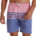 thumbnail image 1 of Zylanna Men's Casual Shorts, 2025 New Style with Pockets Elastic Waist Color Block Patching Beach Vocation Summer Short Pants for Man Multicolor Size 36, 1 of 4