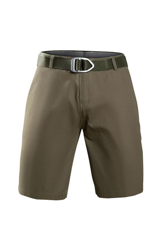 Men's Casual Shorts, Elastic Waist 2025 New Style Athletic Sport Solid Color with Pockets Summer Short Pants for Man Army Green Size 30