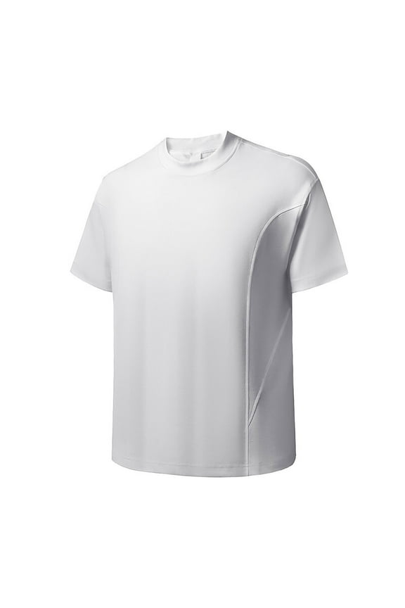 Men's Casual T-Shirts, Short Sleeve Crew Neck Solid Color Fashion Shirts for Men Tee White Size M