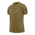 thumbnail image 1 of Zylanna Men's Casual T-Shirts, Solid Color Fashion Short Sleeve Crew Neck Shirts for Men Tee Khaki Size L, 1 of 5