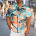 thumbnail image 1 of Zylanna Men's Hawaiian Shirts, Short Sleeve Quickly Dry Casual Turndown Collar Summer Beach Button Down Shirts Yellow Size M, 1 of 6