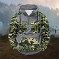 thumbnail image 1 of Zylanna Men's Hooded Sweatshirts with Pockets, Half-Zip Camouflage Casual Soft & Warm Sport Hoodies Pullover for Men Gray, 1 of 3