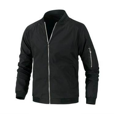 Zylanna Men's Jackets, Warm Fall and Winter Long Sleeve Fashion Coats for Mens Black