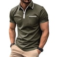 thumbnail image 1 of Zylanna Men's Polo Shirts, Short Sleeve Quick-Dry Moisture Wicking Casual Performance Tops for Golf Green, 1 of 6