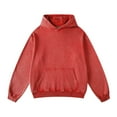 thumbnail image 1 of Zylanna Men's Pullover Hoodies, Hooded Sweatshirt Workout Running Elastic Long Sleeve Athletic Jacket with Pockets Red Size XL, 1 of 3