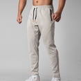 thumbnail image 1 of Zylanna Men's Running Pants with Zipper Pockets, Elastic Waist Drawstring Quick-Dry Lightweight Athletic Pants Silver, 1 of 9