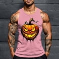 thumbnail image 1 of Zylanna Men's Sleeveless Muscle Shirt, Crew Neck Quick-Dry Moisture-Wicking Cool Print Gym wear Tank Tops for Sport Pink, 1 of 5