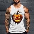 thumbnail image 1 of Zylanna Men's Sleeveless Muscle Shirt, Moisture-Wicking Quick-Dry Cool Print Crew Neck Gym wear Tank Tops for Sport Gray, 1 of 5