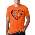 thumbnail image 1 of Zylanna Men's T-Shirts Tee, Short Sleeve Crew Neck Heart Print Summer Fashion Tops for Mens Black, 1 of 6