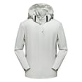 thumbnail image 1 of Zylanna Men's Warm Jackets, Windbeeaker Outdoor Hooded Fall Winter Casual Coats for Men White Size M, 1 of 2
