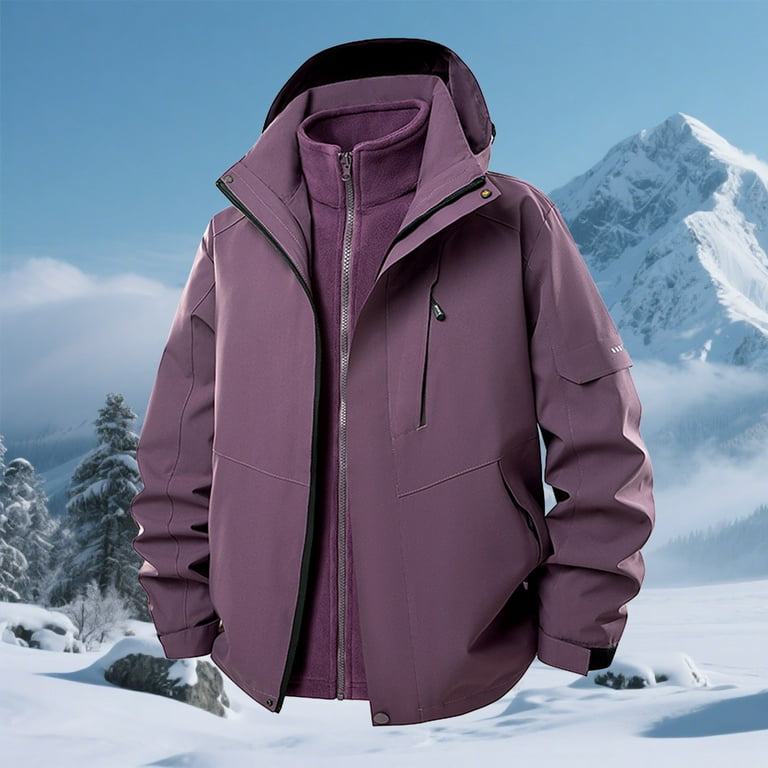 Zylanna Mens Waterproof Windbreaker, Fall & Winter Multi-Pockets